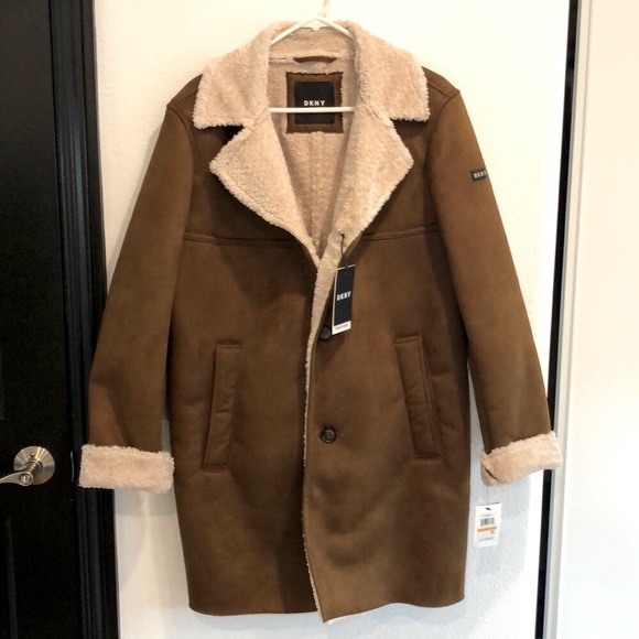 FLASH SALE: New DKNY Faux Shearling Jacket - Picture 2 of 5